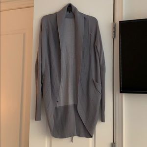 Lululemon Reversible Cardigan Grey/Light Grey
